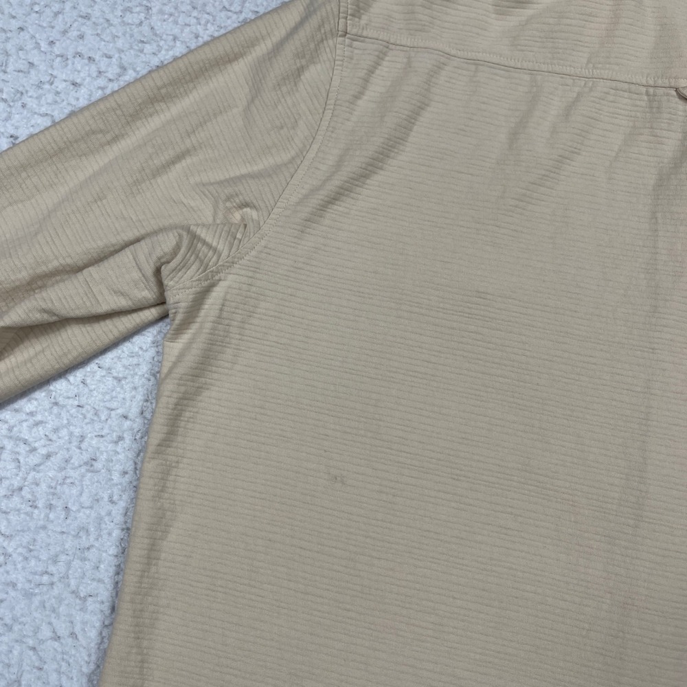 UNTUCKit Button Down Shirt Mens Large Tan Textured Cotton Long Sleeve Casual - Picture 12 of 13